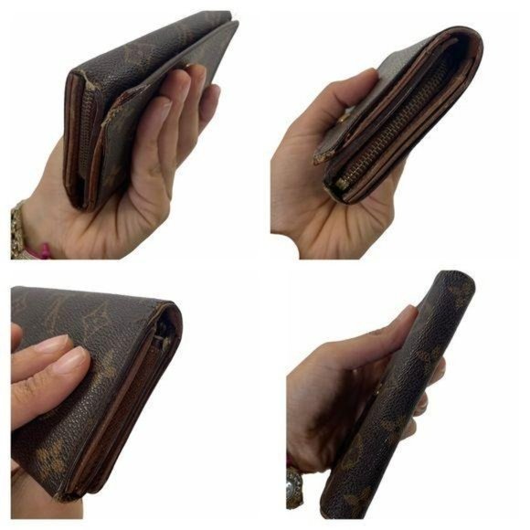 Authentic Louis Vuitton Wallet Porte Monnaie Billet Bifold Monogram LV Vintage - Picture 6 of 11